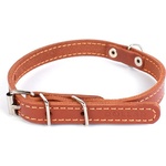 COLLAR Кожен нашийник за куче - 22-30см, 10мм - кафяво