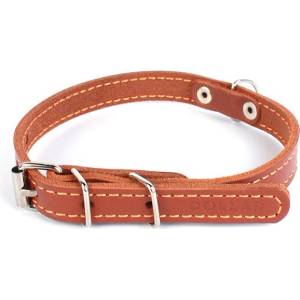 COLLAR Кожен нашийник за куче - 22-30см, 10мм - кафяво