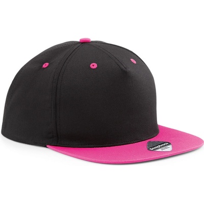 Beechfield B 610C Snapback 5 panelová COT53610Co6399-black/fuchs Černá/fuchsiová