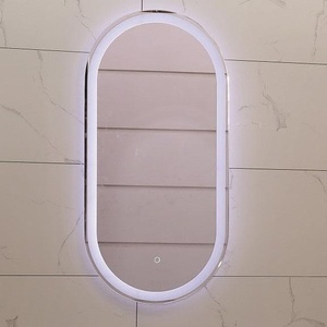 Inter Ceramic Овално led огледало с нагревател против изпотяване, предно и задно осветление, 40/80 см (icl 1492)
