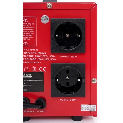 KRAFT&DELE KRAFT&DELE Stabilizátor napětí AVR 2000 VA 230 V KD1933