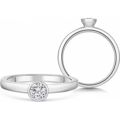 Sofia Diamonds zlatý zásnubní prsten s diamantem BDRB00078WG