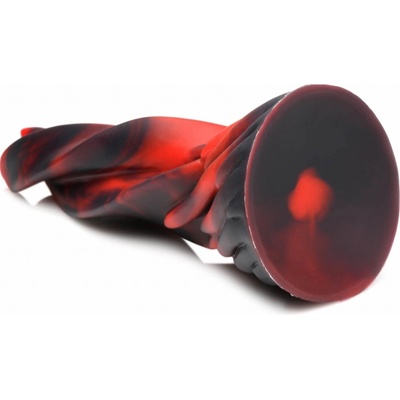 Creature Cocks Hell Kiss Twisted Tongues Silicone Dildo Red
