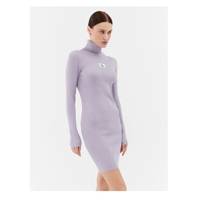 Calvin Klein Плетена рокля J20J221690 Виолетов Slim Fit (J20J221690)