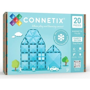 Connetix CONNETIX® Charity Pack Teal магнитен строителен комплект 20 бр (CT-B-0020-TE)