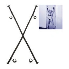 CalExotics Nocturnal Sex Over The Door Cross popruhy na dvere v tvare X