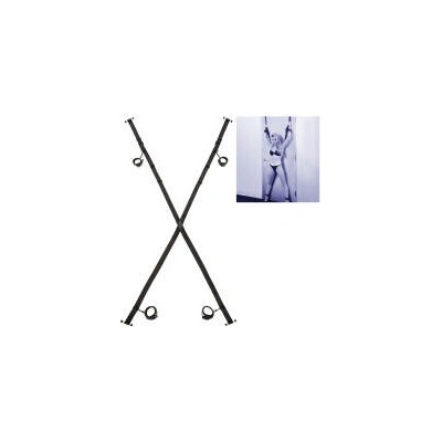 CalExotics Nocturnal Sex Over The Door Cross popruhy na dvere v tvare X