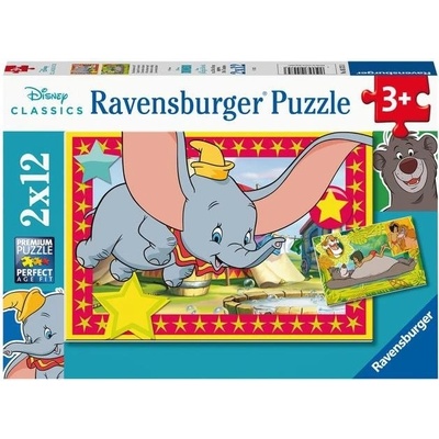 Ravensburger 055753 Disney Rozprávkové zvieratká 2 x12 dielov
