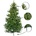 FOXIGY Коледна елха Смърч 220cm Royal Wild (SRK-RW-220)