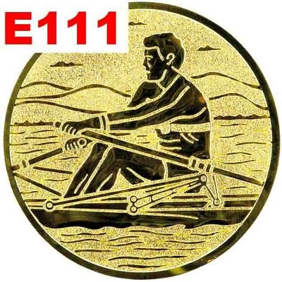 Emblém E111 VESLOVÁNÍ umístění na sportovní pohár nebo medaili 25 mm