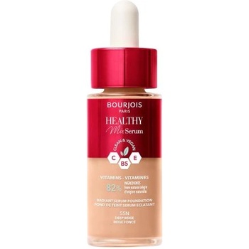 BOURJOIS Paris Healthy Mix Clean & Vegan Serum Foundation озаряващ течен фон дьо тен 30 ml нюанс 55N Deep Beige