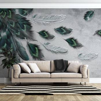 Image 1 of Art Gift Decor Фототапет Ефирни пера 2