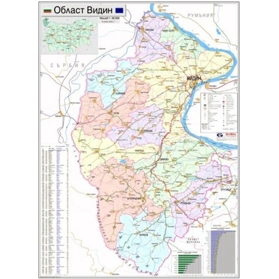 Mapmedia Карта на област Видин