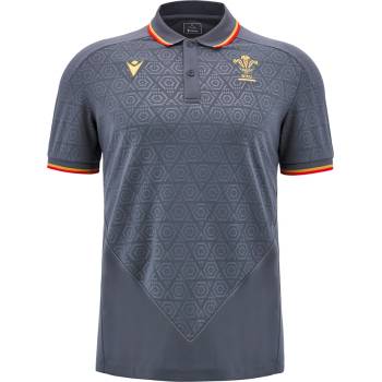 macron Мъжка блуза с яка Wales WRU macron Rugby Men Polo Shirt