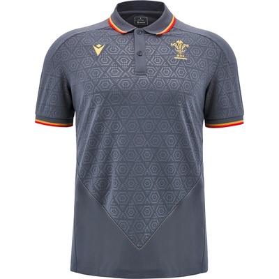 macron Мъжка блуза с яка Wales WRU macron Rugby Men Polo Shirt