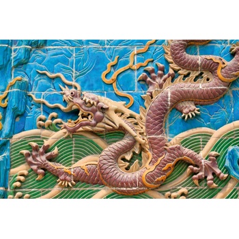 DIMEX ART s. r. o Флизелинов фототапет стена от дракони бейхай ii 375 x 250 см