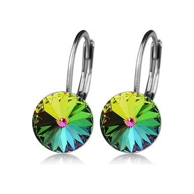 Nubis ocelové náušnice s krystaly Swarovski vitrail medium NBS08-VM