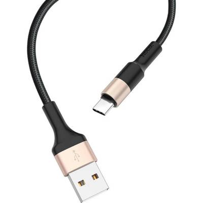 Hoco X26 USB A na Type-C 2A 1m černý zlatý