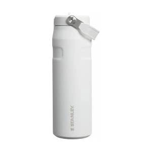 STANLEY 1913 Flip Straw drinking bottle with straw 0.7L - thermal mug cools for 10 hours - 3 days ice-cold - BPA-free - leak-proof - for cup holders - dishwasher safe - frost - 10-11283-144
