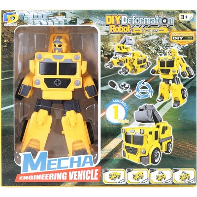 Lamps Skládací robot Závodní auto se zvuky a světlem žlutý
