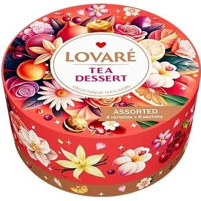 Lovaré Tea Dessert kolekce čajů 40 ks 80 g