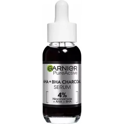 Garnier Serum - Черен серум за лице с AHA + BHA + Niacinamide 30мл