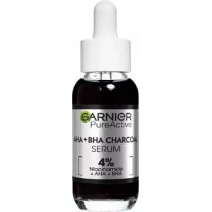 Garnier Serum - Черен серум за лице с AHA + BHA + Niacinamide 30мл
