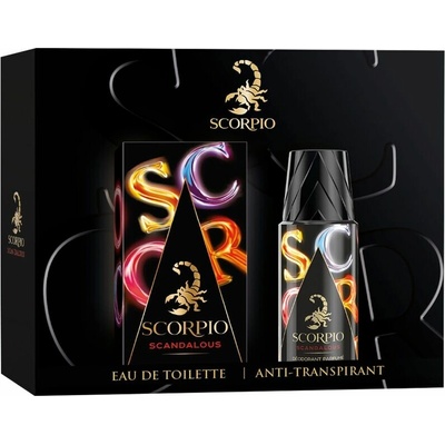 Scorpio Scandalous pánská EDT 75 ml + deospray 150 ml dárková sada – Hledejceny.cz