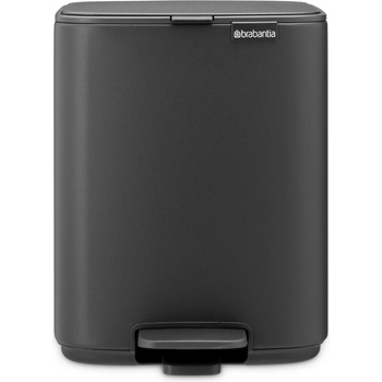 Brabantia Кошче за отпадъци с педал BO 7 l, минерал сив, стомана, Brabantia (BRAB237980)