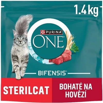Purina ONE Bifensis Sterilised granule pro kočky hovězí 1,4 kg – Hledejceny.cz