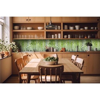 DIMEX ART s. r. o Фототапет за кухня - пролетна брезова горичка 420 x 60 см