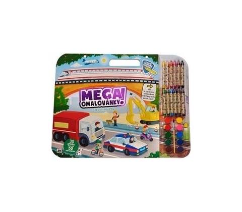 Mega omalovánkový set Doprava