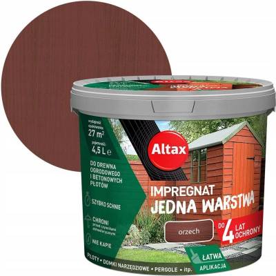 ALTAX Jednovrstvá impregnace 4,5L OŘECH