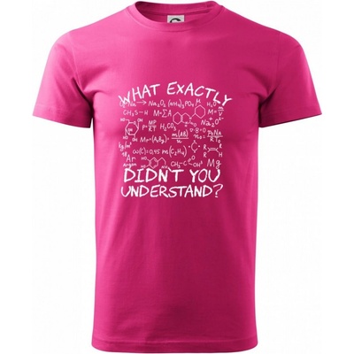 Heavy New What exactly didnt you understand Chemistry tričko purpurové