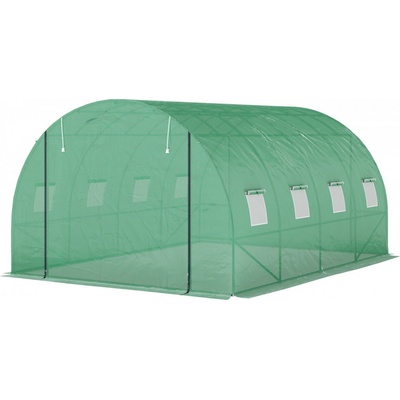 Outsunny s ukotvením v zemi 4 x 3 x 2 m zelený