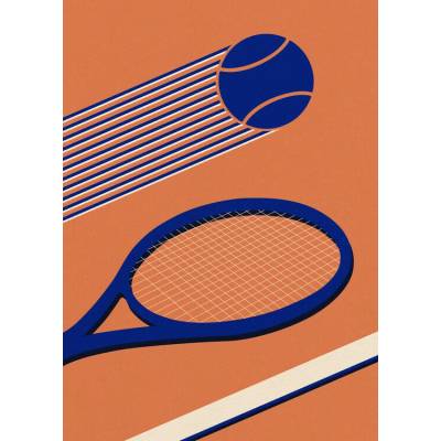 Plakát, Obraz - Tennis 80s, Rosi Feist, 30 × 40 cm