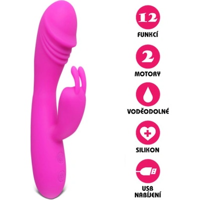 VšeNaSex.cz Silikonový USB Cheeky Rabbit růžový
