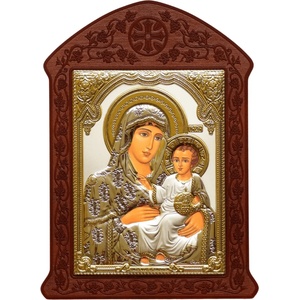  Богородица с младенец с mdf дърворезба (is31216-o)