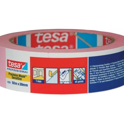 Tesa 4333 maskovacia páska na presné okraje 30 mm x 50 m ružová