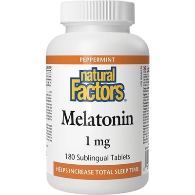 Natural Factors Melatonin 1 mg [180 Подезични таблетки ]