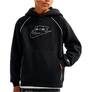 Nike Детски суичър Nike Kid's Air Pullover Hoodie - Black / White / White - размер M (704-6157-0113)