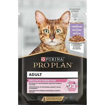 Pro Plan Cat Adult Delicate krůtí 9 x 85 g