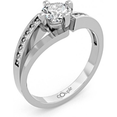 Couple prsten Tilde bílé zlato se zirkony 6660277 0 1