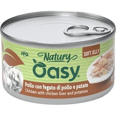 Oasy Natury Soft Jelly Chicken with chicken liver and potatoes 0,15 kg