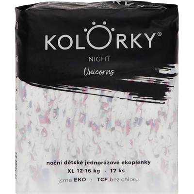 Kolorky NIGHT Jednorožci XL 12-16 Kg 19ks