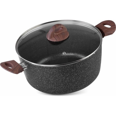 MagicHome Black Marble Line 24 cm 4 l s pokrievkou