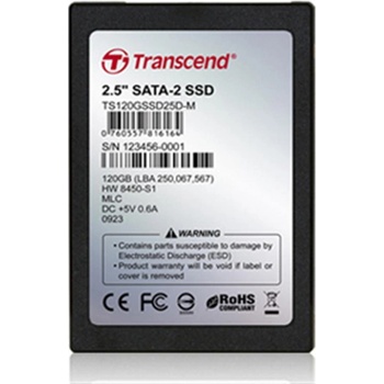 Transcend 120GB, SSD, 2.5'', SATA MLC, TS120GSSD25D-M