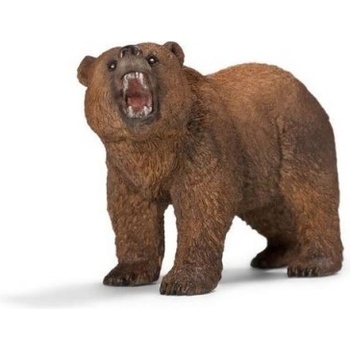 Schleich 14685 divoké zvieratko medveď hnedý grizly samec