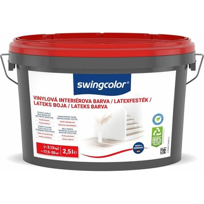 swingcolor Latexová barva, sněhobílá, lesklá, 5 l 6212 T0005 0