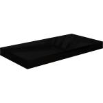 vidaXL Окачен стенен рафт, черен гланц, 50x23, 5x3, 8 см, МДФ (323766)